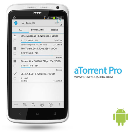 atorrent pro android دانلود از تورنت با aTorrent Pro   Torrent App 2.0.3.5   اندروید 